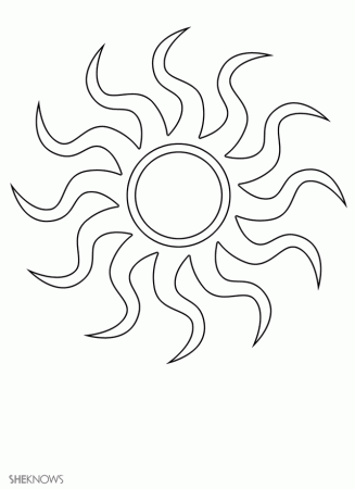 Sunburst - Free Printable Coloring Pages