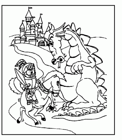 Dragons coloring pages