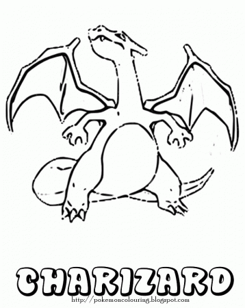 Pokemon Charizard Coloring Pages