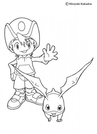 DIGIMON coloring pages - Digimon Gabumon