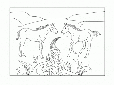 Horse 5 Coloring Page