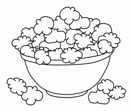 Popcorn Day Coloring Pages : Happy Popcorn Day Coloring Page Kids 