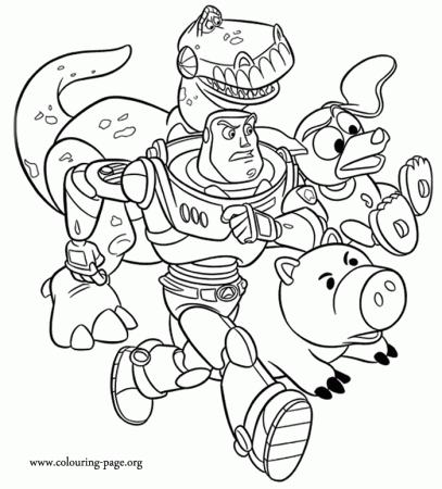 Toy Story Coloring Page Woody And Buzz Pinterest 2014 | Sticky 
