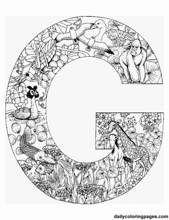 Alphabet Coloring Pages Printable | Coloring Book and Pictures For 
