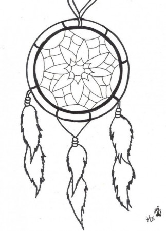 Dream Catcher Tattoo Drawing And Coloring For Kids 256693 