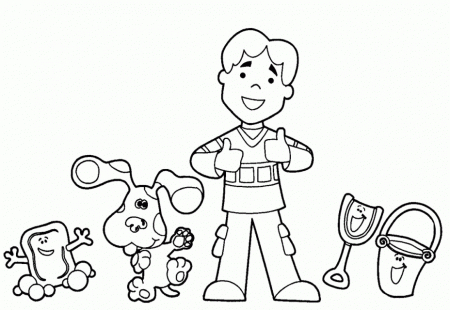 Blues Clues Coloring Book Printable Page 107141 Peanuts Characters 