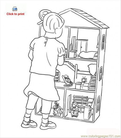 pictures of doll house Colouring Pages (page 3)