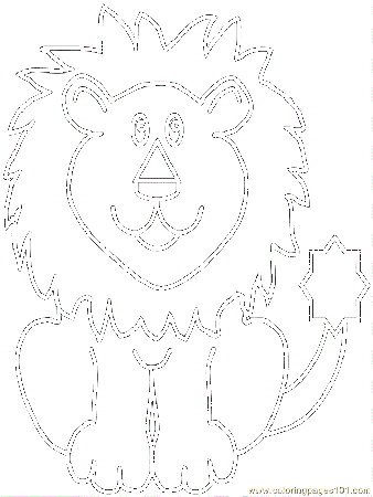 Coloring Pages Lion15 (Mammals > Tiger) - free printable coloring 