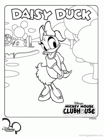 Mickey Mouse Clubhouse Free Printable Coloring Pages 2014 
