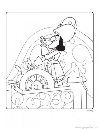 Disney Captain Hook And Smee Coloring Pages - Disney Coloring 