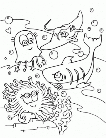 Under The Sea Coloring Book Pages Coloring Pages For Kids 189557 