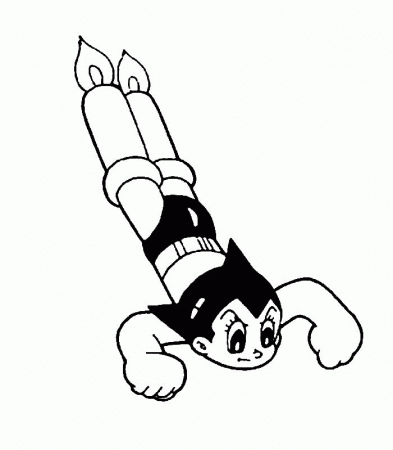 ASTRO BOY coloring pages - Astro Boy rocket feet