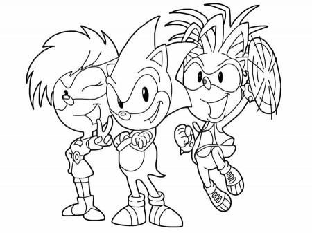 Sonic the Hedgehog Coloring Pages Free Printable | kids coloring 