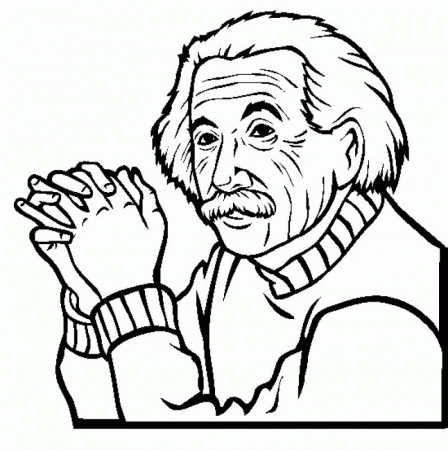Albert Einstein That Handheld Hand Coloring For Kids - Kids 