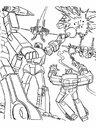 Printable Transformers 13 Cartoons Coloring Pages 