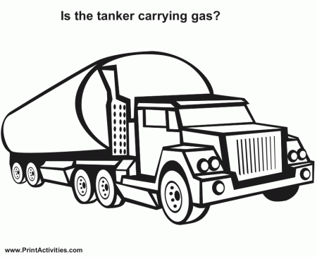 not appear when printed only the tanker truck coloring page will 
