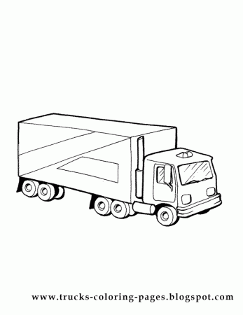 Coloring Pages Of Trucks