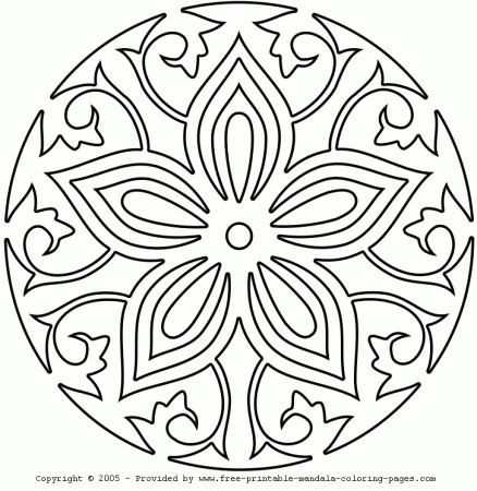 Coloring Pages Of Simple Mandalas Images & Pictures - Becuo