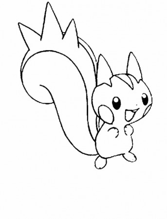 Pachirisu Is A Great Pokemon Coloring Pages - Pokemon Coloring 