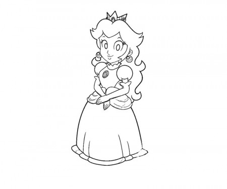 Princess Peach Coloring Pages Tattoo Page 2