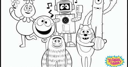 Yo Gabba Gabba Coloring Pages | Team colors