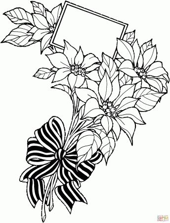 Victorian Christmas Card coloring page | Free Printable Coloring Pages