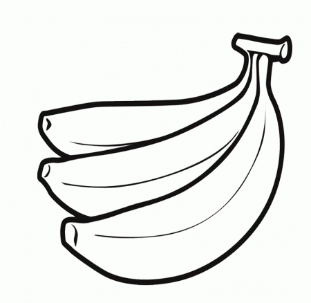 Printable Bananas Coloring Pages - High Quality Coloring Pages