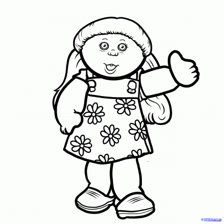 Draw Cabbage Patch Kids, Cabbage Patch Kids, Step by Step, Drawing ...