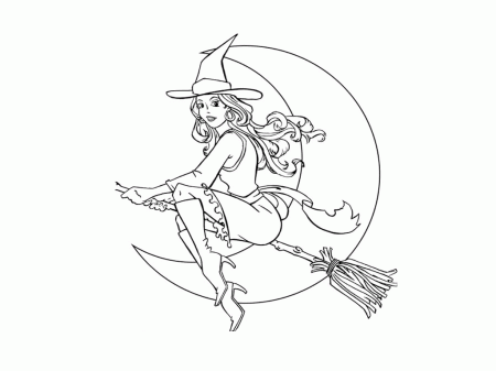 Free Halloween Witch Coloring Pages Witches Coloring Pages Witches ...