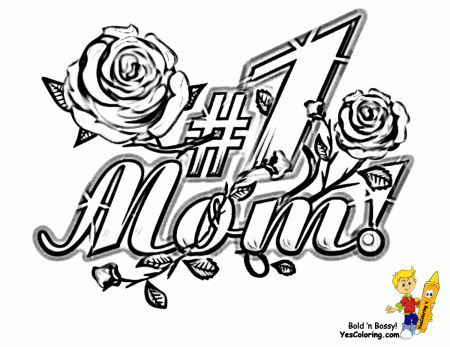 I Love You Mom - Coloring Pages for Kids and for Adults