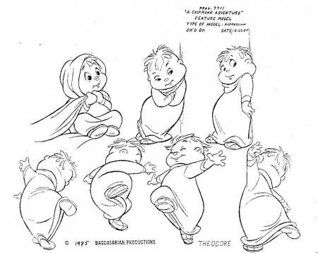 Alvin And The Chipmunks Coloring Pages | iColoring.Co