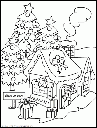 Best Photos of Free Printable Christmas Elf Coloring Pages - Free ...