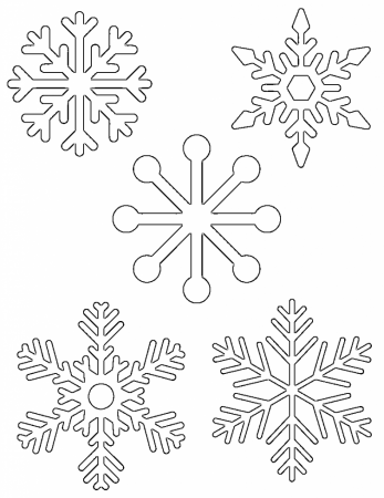 Free Printable Snowflake Templates – Large & Small Stencil Patterns -