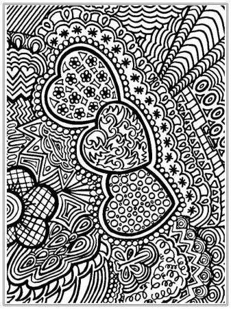 Coloring Pages: Printable Heart Coloring Pages Adults Designs ...