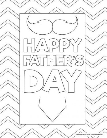 6 Dad Coloring Pages - Free Kids Printables - Mrs. Merry