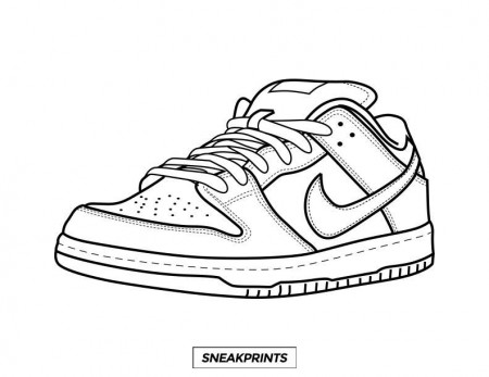 FREE Sneakprints Sneaker Coloring Pages! in 2020 | Sneaker art, Design your  own sneakers, Shoes drawing