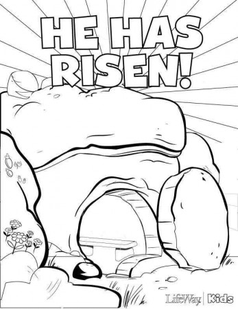 Jesus Raises Lazarus From the Dead Coloring Page Elegant Jesus Empty tomb  Coloring… | Sunday school coloring pages, Easter sunday school, Free easter coloring  pages