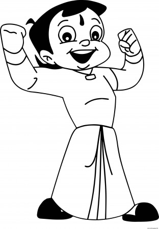 Super Chhota Bheem Coloring Pages Printable