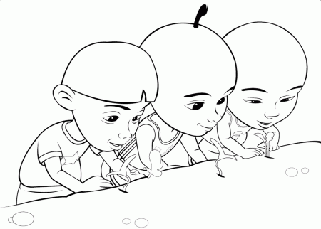 Upin And Ipin Coloring Pages - Free Printable Coloring Pages for Kids
