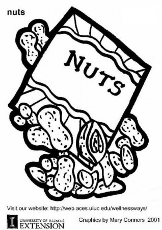 Coloring Page nuts - free printable coloring pages