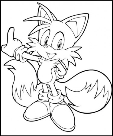 Tails The Hedgehog Coloring Pages – iconcreator.info