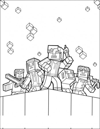 Minecraft Dungeons coloring pages