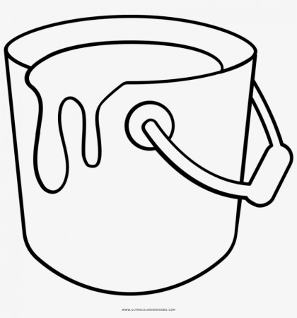 Paint Bucket Coloring Page - Paint In Bucket Drawing - Free Transparent PNG  Download - PNGkey