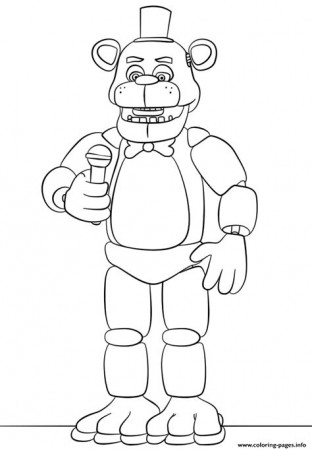 Five Nights And Freddys Coloring Pages - Learny Kids