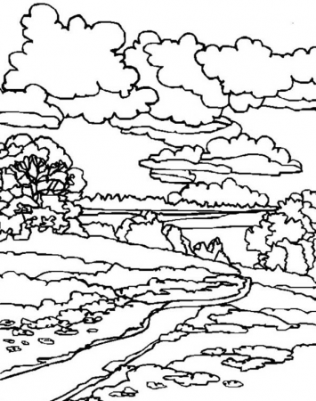 Awesome Landscapes View Coloring Pages : Bulk Color | Coloring pages, Super coloring  pages, Coloring pages winter