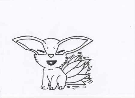 young Kurama (nine-tails) chibi lineart by charasasuke on DeviantArt |  Chibi, Color therapy, Coloring pages