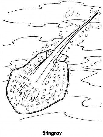 Stingray Printable Coloring Pages - Get Coloring Pages