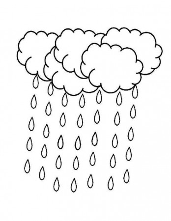 Kindergarten Raindrop Coloring Page | Educative Printable | Coloring pages,  Rain drops, Falling from the sky