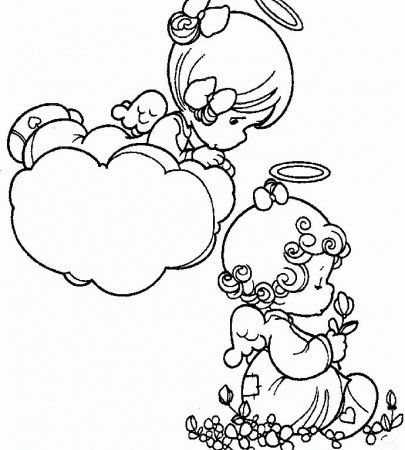 Precious Moments Angel Coloring Pages Az Coloring Pages with ...