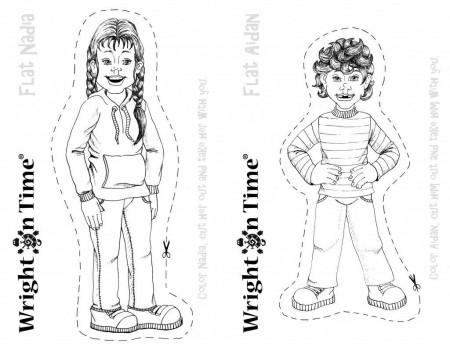 Flat Stanley Coloring Pages Printable Flat Stanley Coloring Page ...